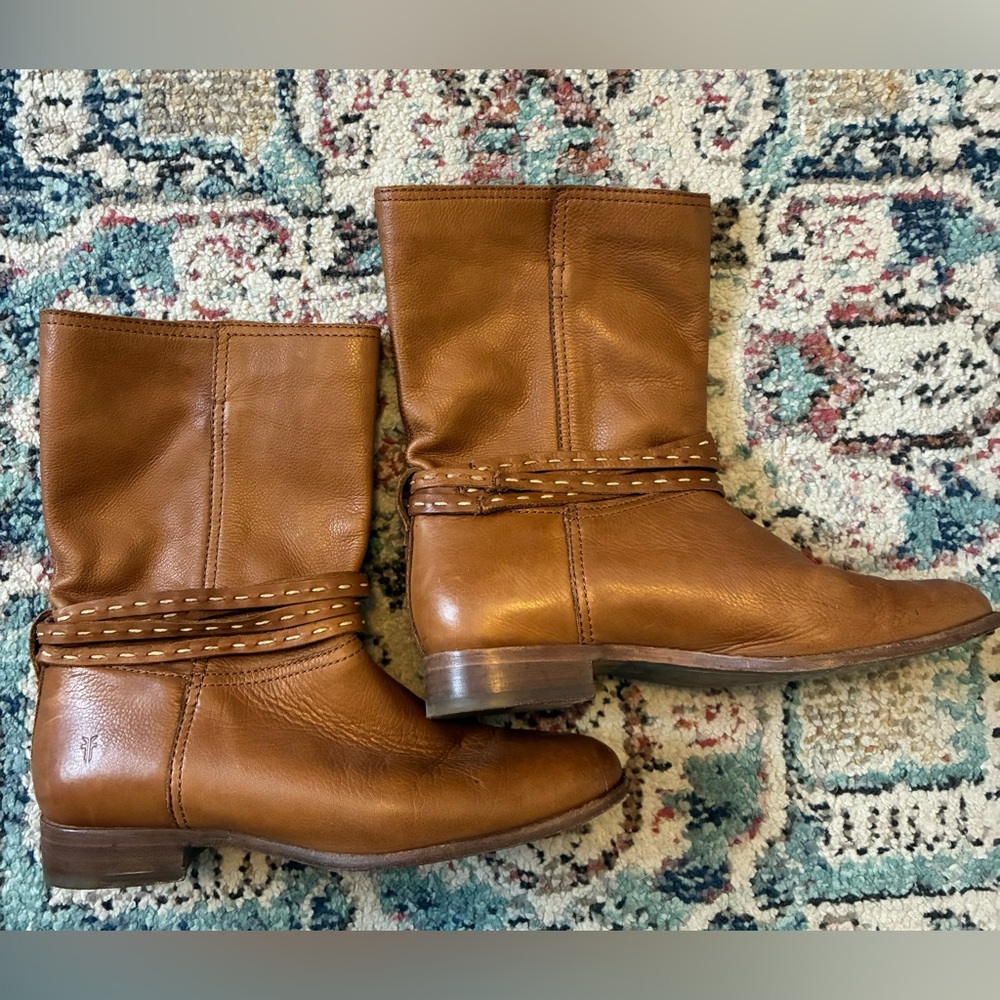 Frye Cara Pickstitch Mid Boot - Picture 4 of 9